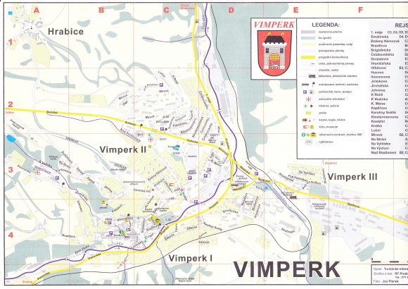 Mapa Vimperka